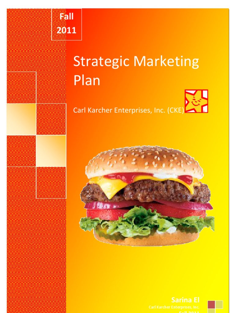 Strategic Marketing Plan PDF Fast Food Restaurants Hamburgers