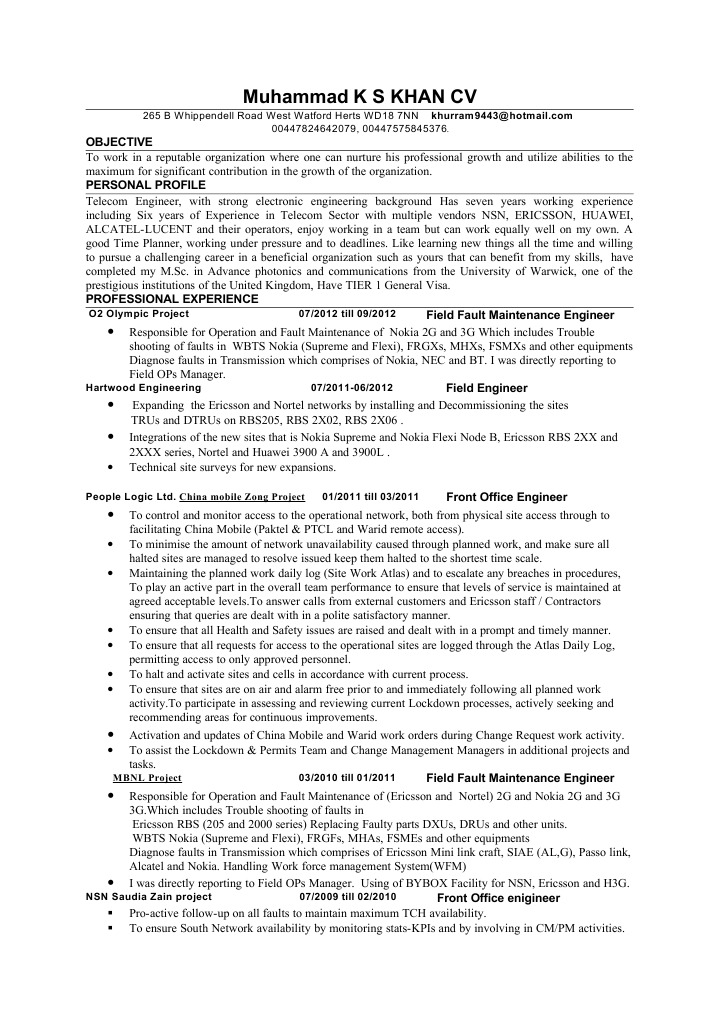 Front Office Engineer PDF Ericsson Nokia