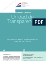 Informativo Sobre La Unidad de Transparencia