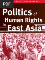 Download The Politics of Human Rights in East Asia Kenneth Christie and Denny Roy by CocoLevy SN104215826 doc pdf