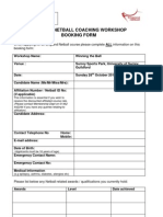 Winning the Ball Booking Form - Oct 2012