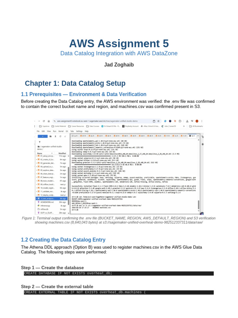 Homework Datacatalog JadZoghaib | PDF | Comma Separated Values | Sql