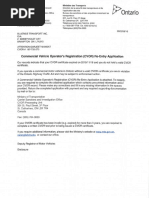 CVOR Application | PDF