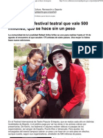 2012-08 Entepola, Un Festival Teatral Que Vale 500 Millones, Que Se Hace Sin Un Peso