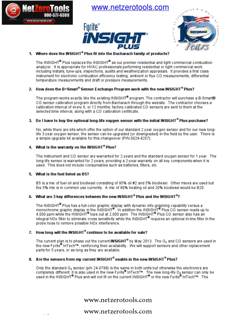 Bacharach Fyright Insight 248517248518 248517248518 PDF