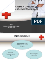 Manajemen Darurat Pada Kasus Intoksikasi