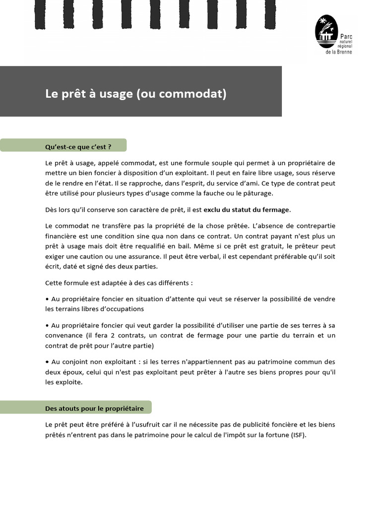 2019-07 Le PRT Usage PDF | PDF | Prêts