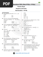 JEE Main Sequence and Series PYQs 2024-2025 | PDF | Mathematics ...