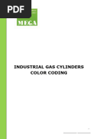 Medical Gas Cylinder Color Coding Guide | PDF | Nitrous Oxide | Chemistry
