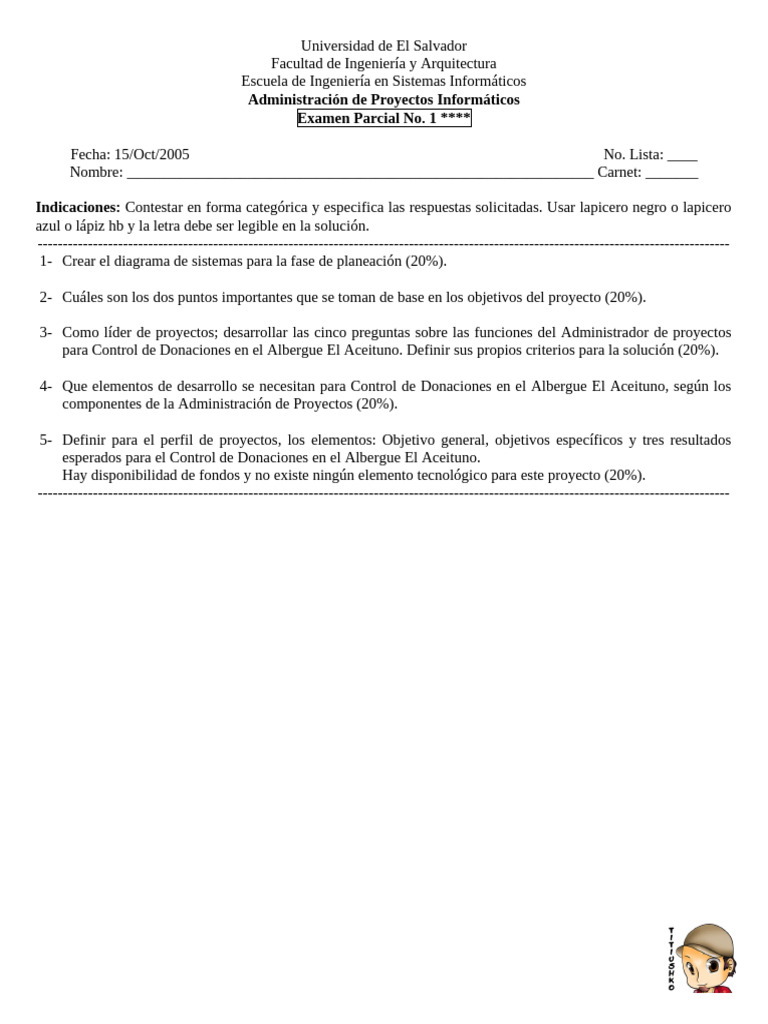 Examenes Parciales 1 Api-115 Titiushko | PDF | Informática | Gestión de ...