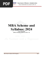 VTU MBA Syllabus 2024-25 Overview | PDF | Course Credit | Educational ...