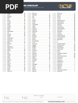 pokemon tcg fates collide card list Checklist | PDF | Nintendo [1] Leer Flip a coin Booster Box Prices | Pokemon