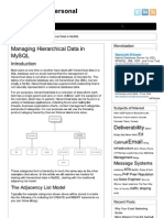 Mike Hillyer's Personal Webspace - Managing Hierarchical Data in MySQL