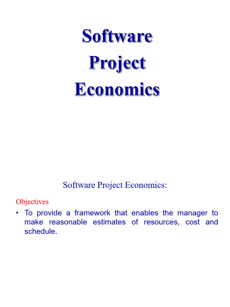 20 Software Economics 2026 | PDF | Computing | Software Engineering