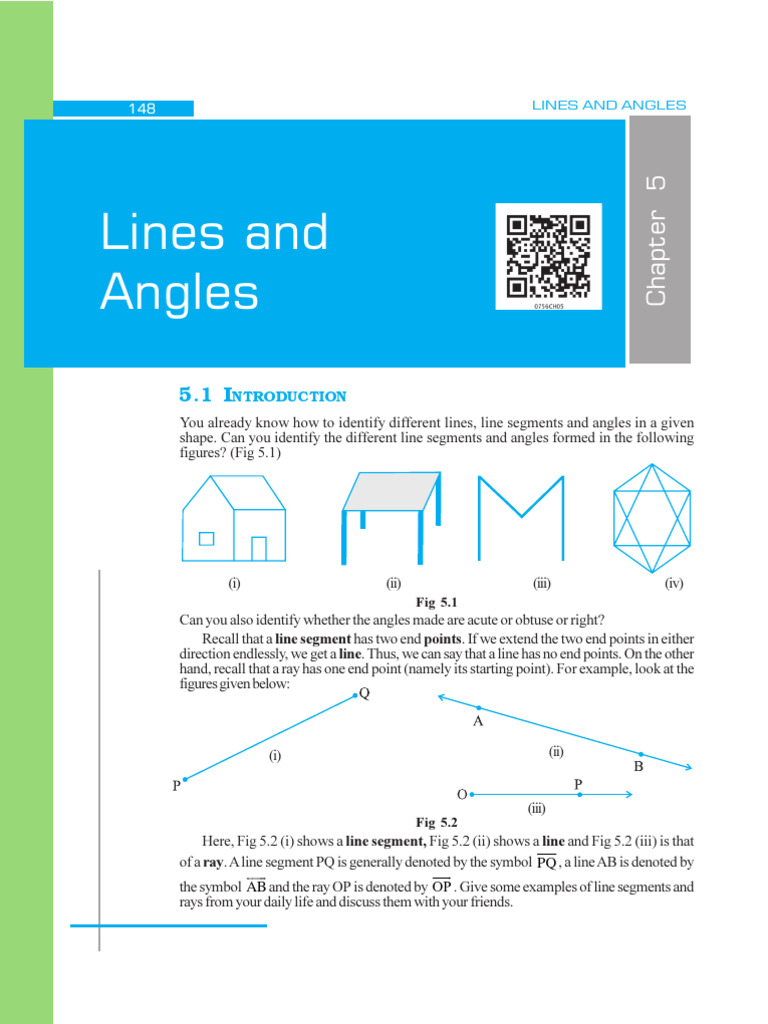 5 Lines and Angles | PDF | Angle | Classical Geometry