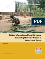 PHR Report Bitter Wounds and Lost Dreams Burma Karen Report