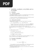 1 Manifolds, Coordinates, Vector Fields, and Vec-Tor Bundles