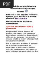 Download Manual de Mantenimiento y Reparaciones Volkswagen Pointer by Marii Elenaa Calisaya Coronado SN104250353 doc pdf