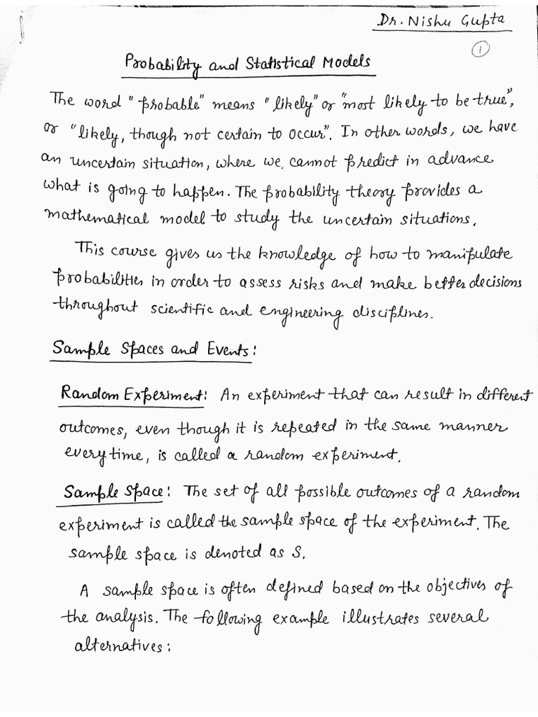 PSLP UNIT 1 Handwritten | PDF