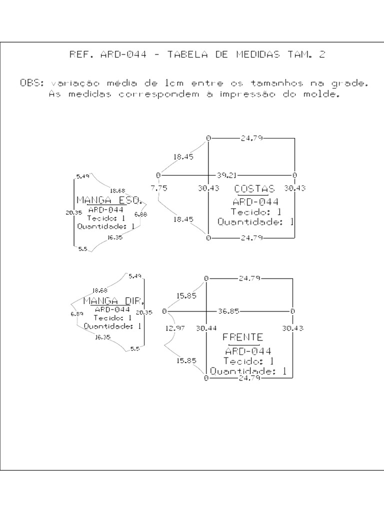 Molde 044 | PDF