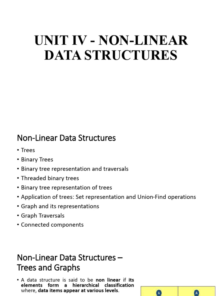 Unit IV Trees | PDF | Graph Theory | Theoretical Computer Science