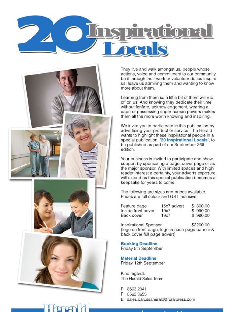 20 Inspirational Locals | PDF