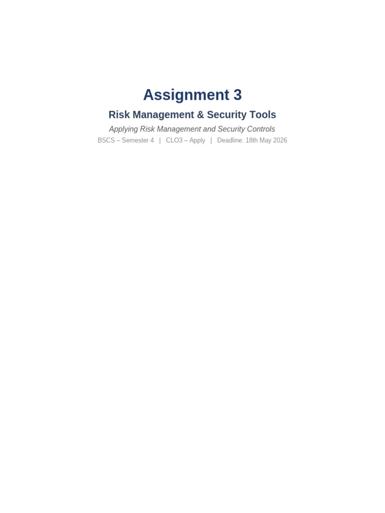 Assignment3 With Diagrams | PDF | Security | Computer Security