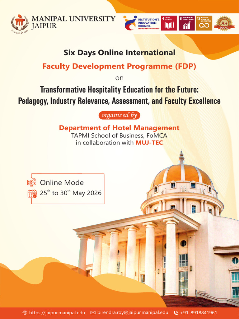 Brochure - International FDP 25th May To 30th May 2026 | PDF