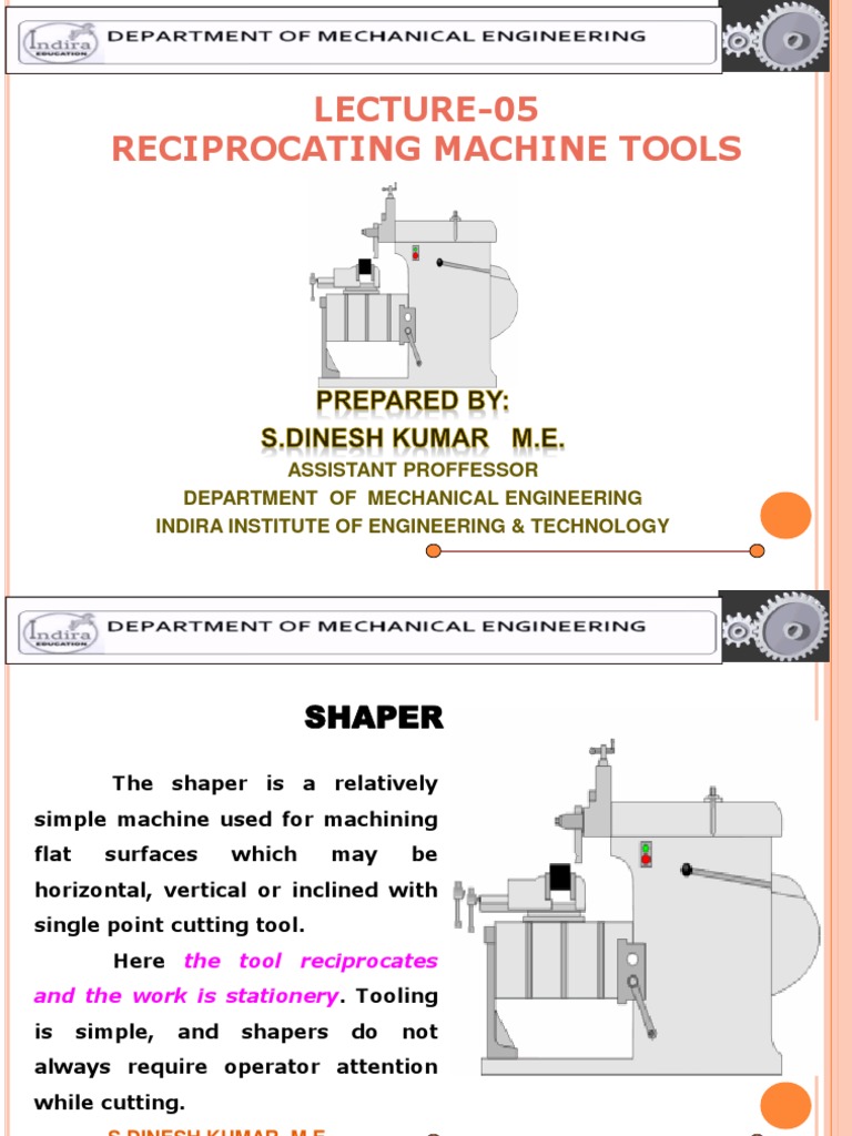 Shaper and Planner Machining Metalworking