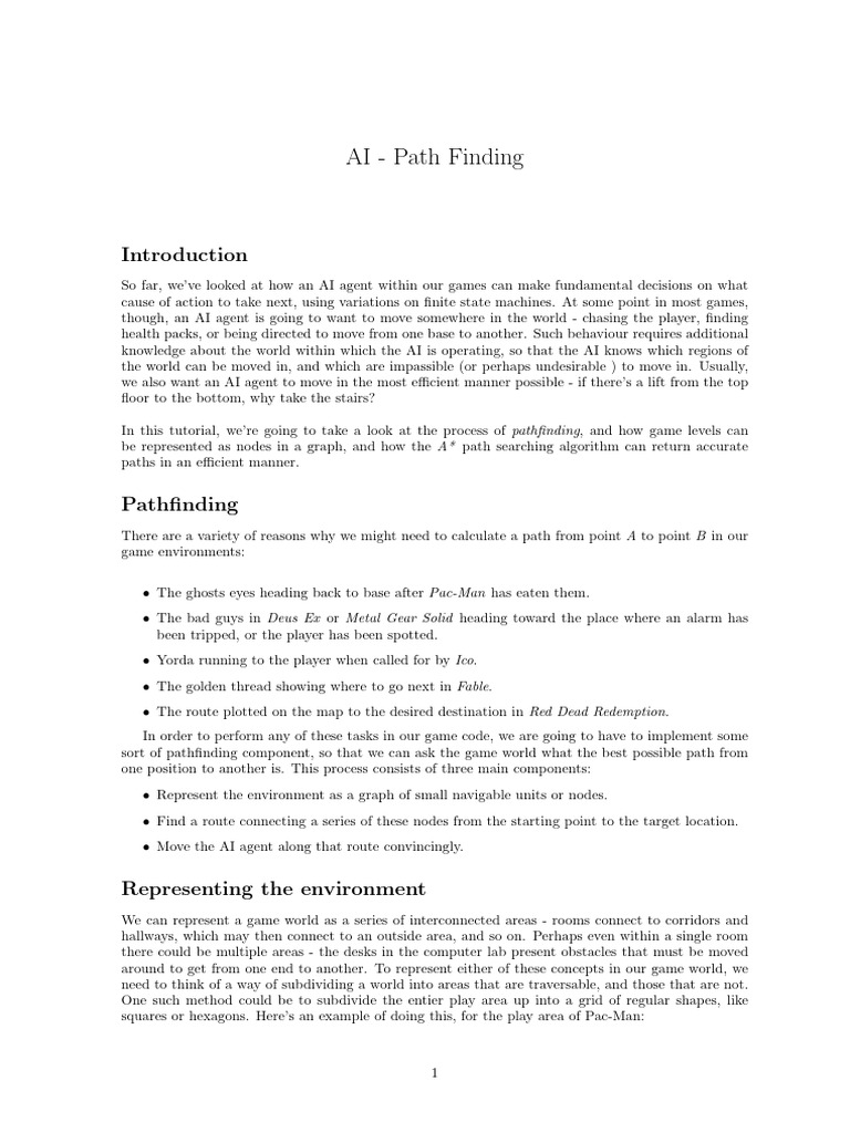 A Star PathFinding | PDF | Theoretical Computer Science | Algorithms ...