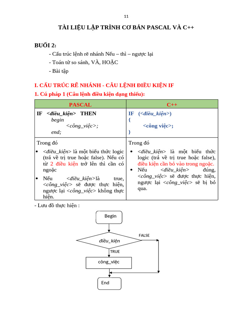 Buoi 2 - Pas - CPP - Cau Truc Re Nhanh | PDF