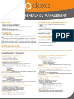  Formation Les Fondamentaux Du Management 2012-2013 