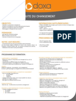 Formation Management Conduite Du Changement 2012-2013  