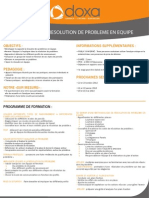 Formation Management Faciliter La Resolution de Probleme en Équipe 2012-2013