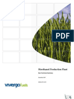 Bio Ethanol Production Plant Non Technical Summary 4009