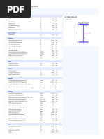 UNP 100 Cross-Section Properties | PDF | Bending | Cartesian Coordinate ...