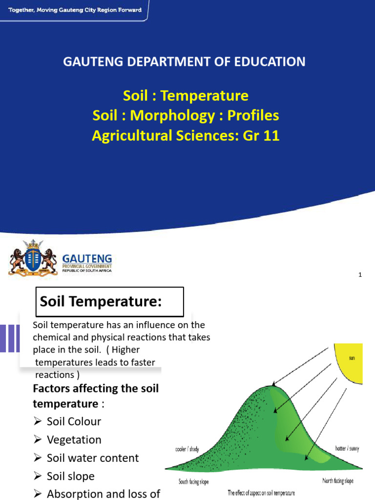 GR 11 Soil Temperature and Morphology | PDF | Soil | Heat