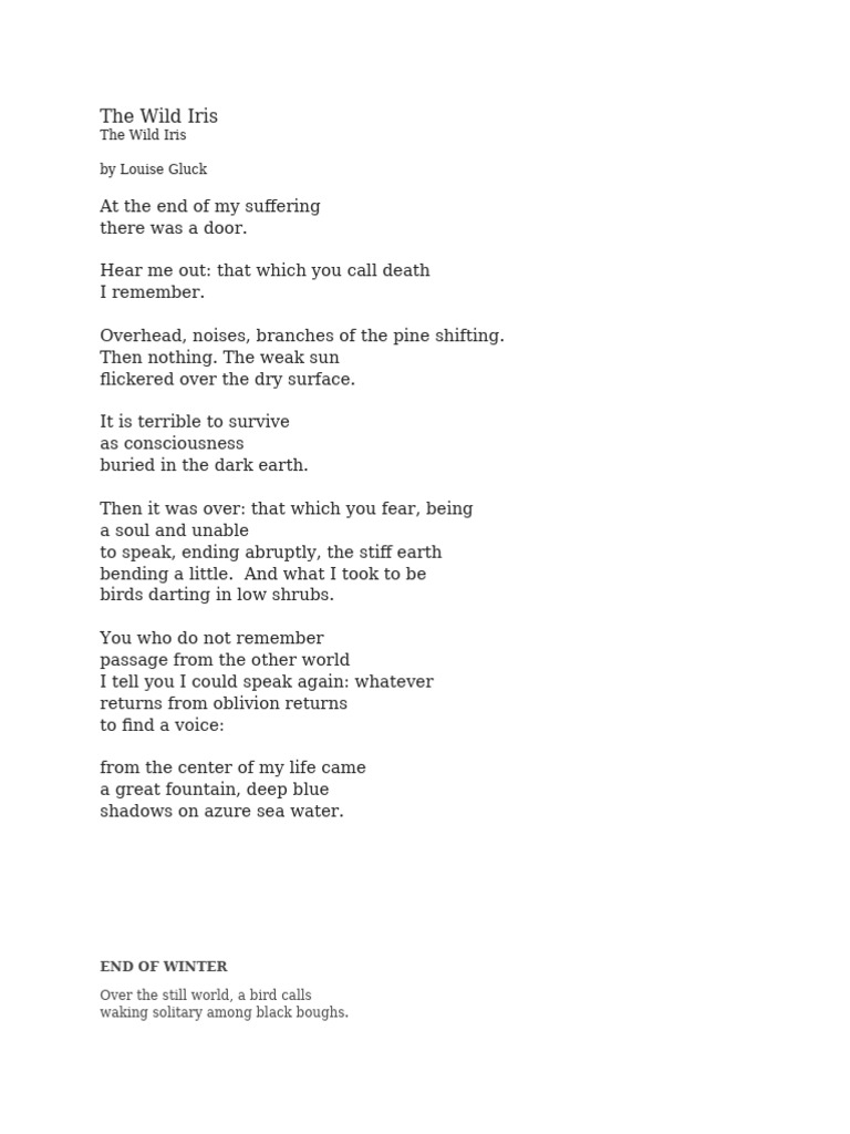 A Level Poems | PDF