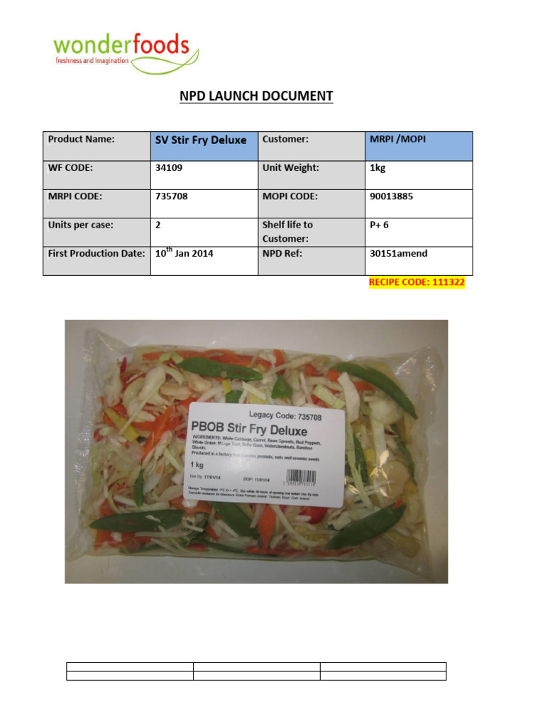 34109 PBOB Stir Fry Deluxe | PDF | Food And Drink | Western Cuisine
