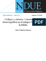 Trebolle, Julio - Codigos y Canonoes, Literatura Legal e Historeografia en El Antiguo Oriente