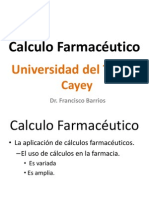 Prof. Barrrios- PHAT 002-Cálculo Farmacéutico, Introducción-