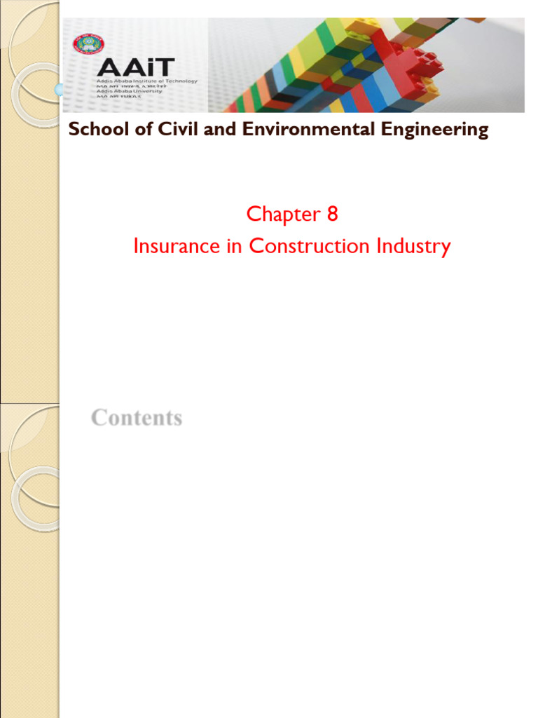 8. Insurance in Construction Industry | PDF | Insurance | Liability ...