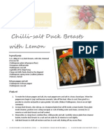 Chilli-Salt Duck Breasts With Lemon