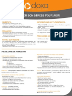 Formation efficacité professionnelle et développement personnel pour Canaliser Son Stress et Agir 2012-2013  