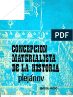 Plejánov, G. - Concepción materialista de la historia [ed. Rojo, 1973]