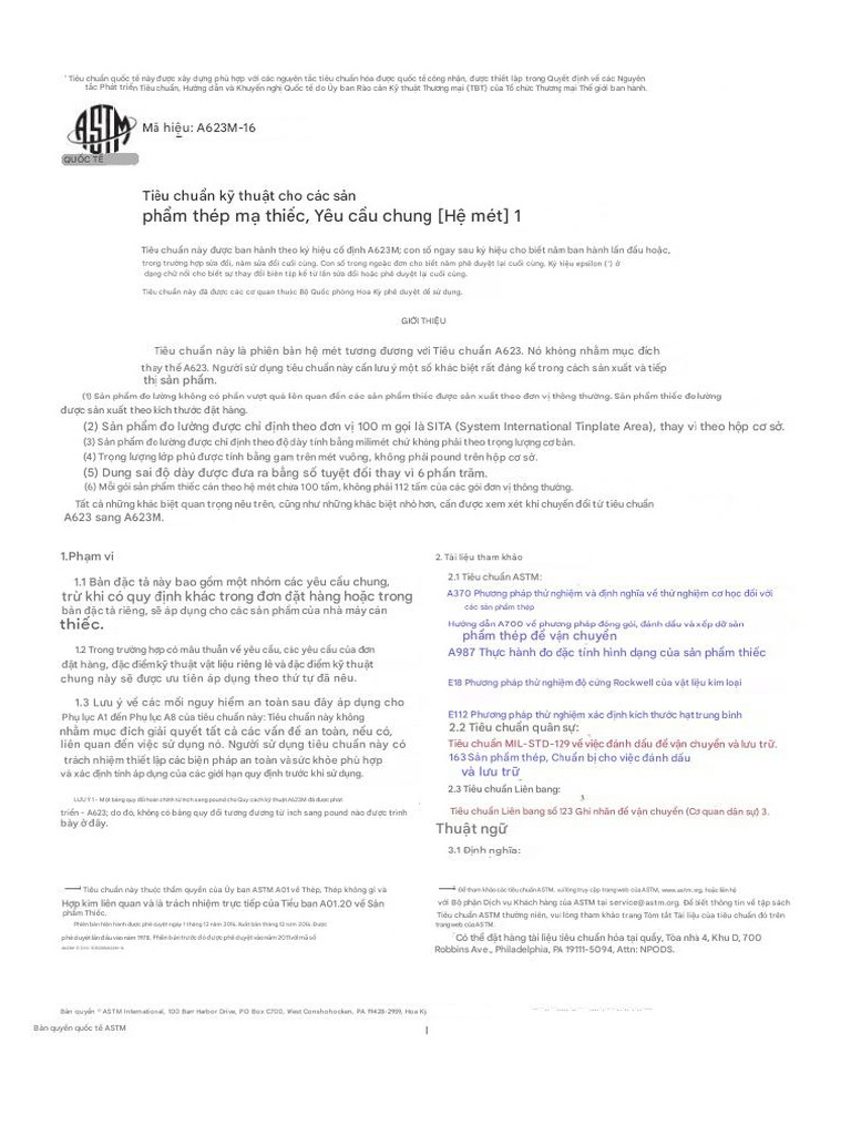 ASTM A623 (Translate) | PDF