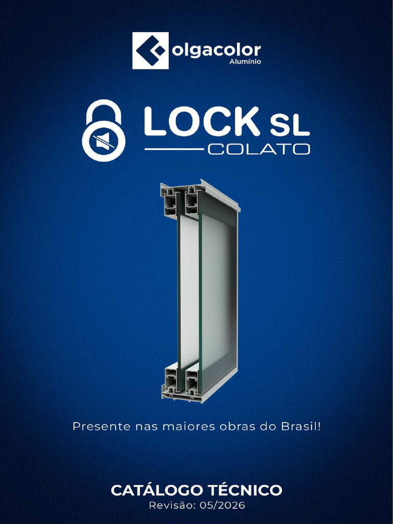 Catálogo Técnico Lock SL Colato | PDF | Alumínio