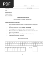 NCE 2024 Mathematics Exam Paper | PDF | Area | Circle