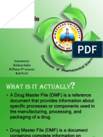 Seminar On Drug Master File