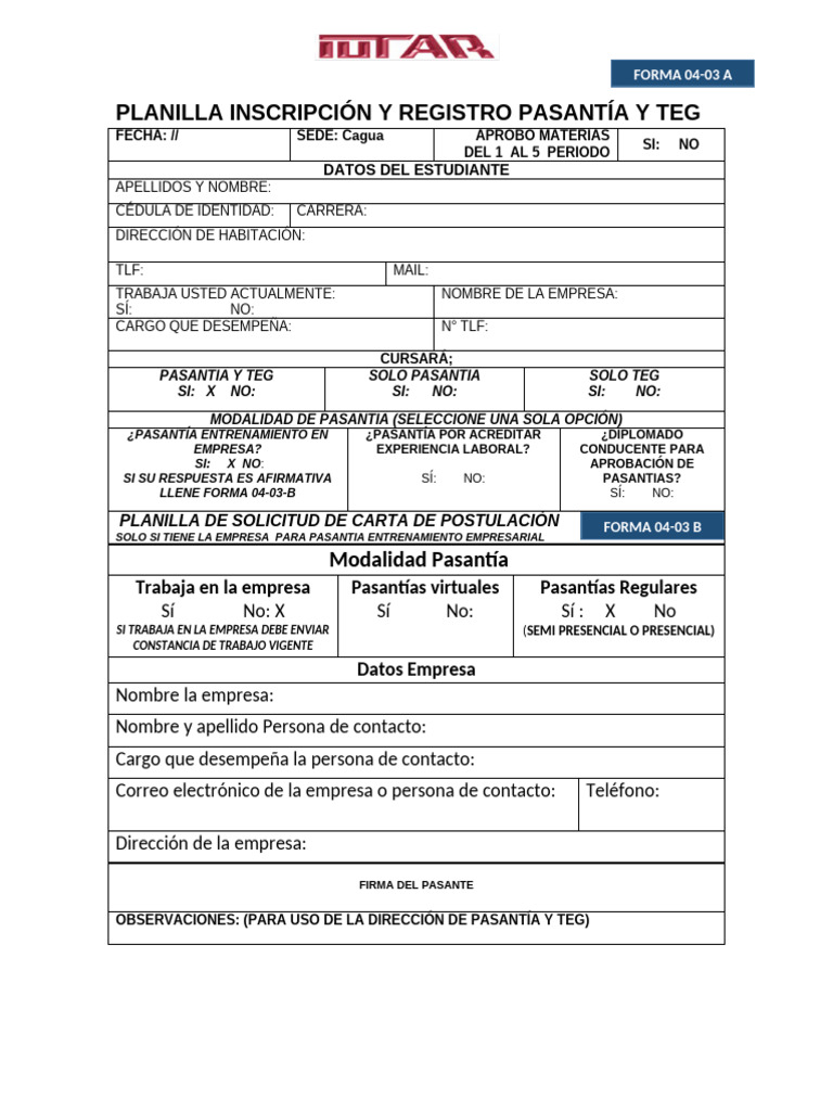 Planilla 0403 2026-2 | PDF